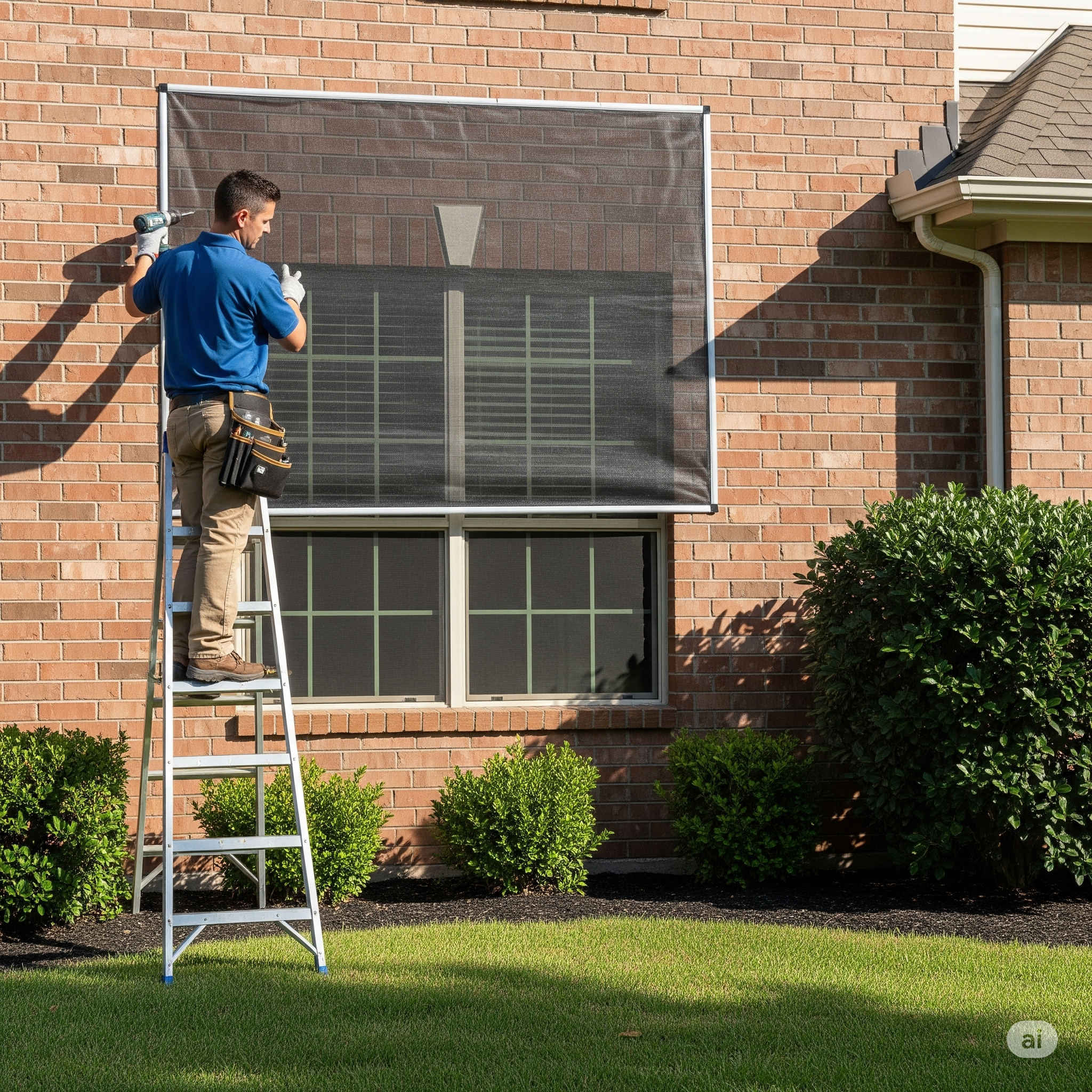 Rede de proteção para janelas